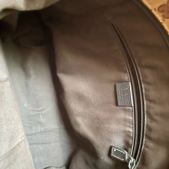 Gucci Zip Top Messenger Bag GG, Coated Canvas, Large - Picture 7 of 11